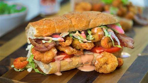 Ultimate Po'boy Sandwich at Harry's Seafood Bar & Grille