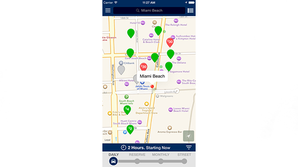 ParkMe - Miami app screenshot
