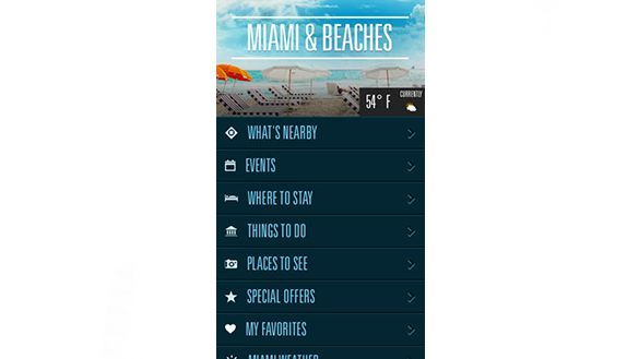 Miami & Beaches app screenshot