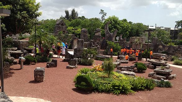 Front view of Coral Castle