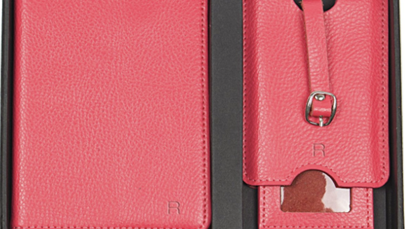 Cathy's Concepts Leather Passport Case 