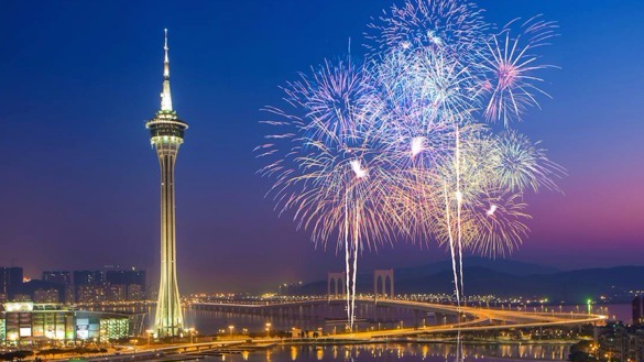 Fireworks over Macao