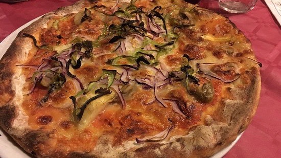 pizza from Vecchio Granaio