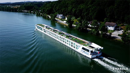 Emerald Waterways River Cruise Ship on the Danube River