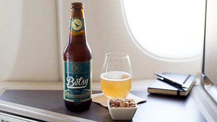 Hong Kong Beer Co Betsey on Airplane
