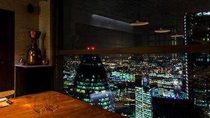 London's Duck and Waffle East London view
